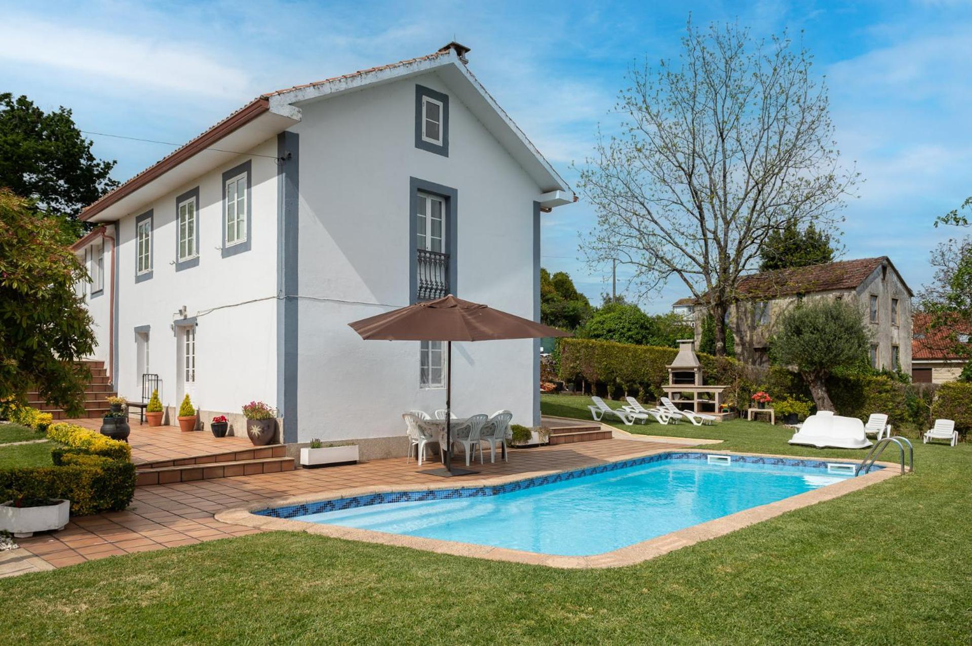 Вилла Casa Tarrio Con Piscina - Santiago De Compostela Boqueixon Экстерьер фото