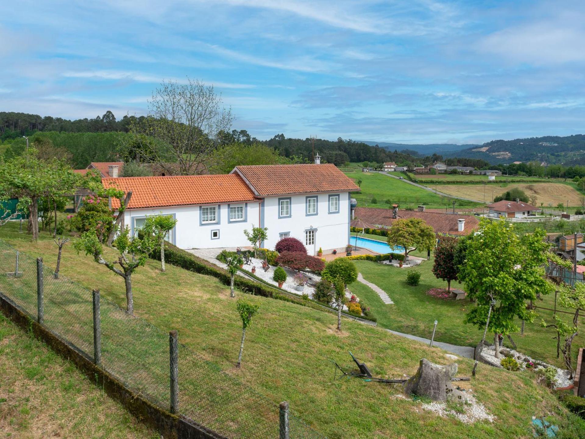 Вилла Casa Tarrio Con Piscina - Santiago De Compostela Boqueixon Экстерьер фото